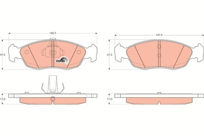 КОЛОДКИ HAM. CITROEN SAXO GDB1322/TRW