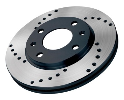 Перфорированные тормозные диски black diamond - nissan 350z z33 перед 324mm фото №1