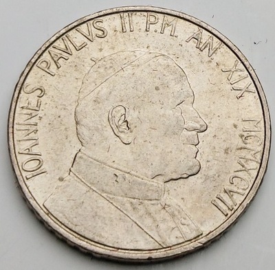 WATYKAN - 100 lirów - Jan Paweł II - Gołębie - 1997