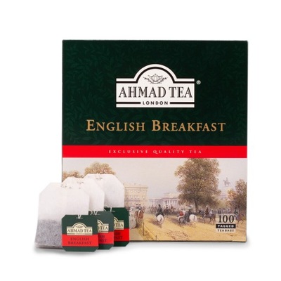 Ahmad Tea English Breakfast Tea 100 tb z zawieszką