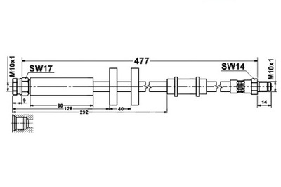 CABLE DE FRENADO ELAST. CITROEN JUMPER FIAT DUCAT  