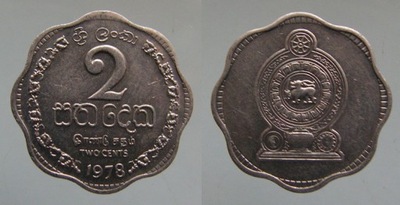 8029. SRI LANKA, 2 CENTY, 1978,