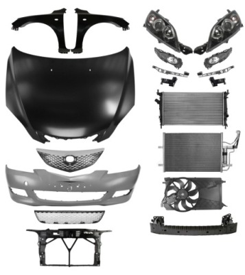 Mazda 3 хетчбек 03-06 капот бампер крила pas фото №1