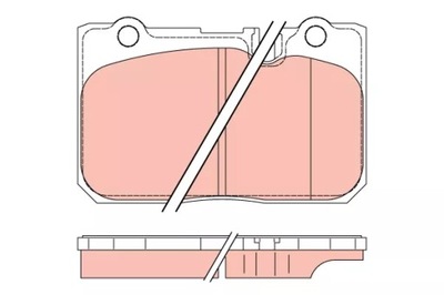 Trw gdb3226 набір гальмівних колодок гальмівних, гальма дискові фото №1