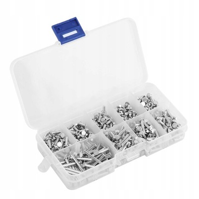 wkv-450 pcs M2.5 aluminum flat head rivets 