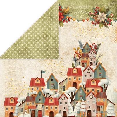 Papier dwustronny 30x30 - COLORS of CHRISTMAS - 05