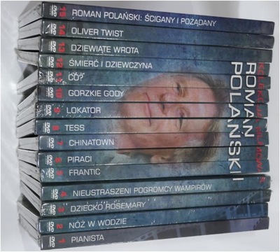 KOLEKCJA FILMOWA ROMAN POLAŃSKI ZESTAW 15DVD