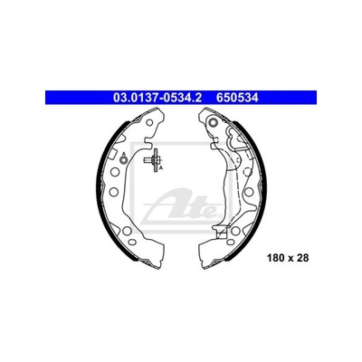 BRAKE SHOES HAM.SUZUKI CELERIO 14- 03.0137-0534.2/ATE ATE  