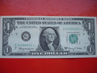 1 Dolar 1963 A seria zastępcza z gwiazdką