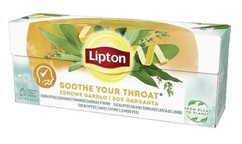 Herbata Lipton ziołowa Zdrowe Gardło 20 torebek