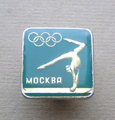 Odznaka ZSRR Olimpiada Moskwa 1980 gimnastyka