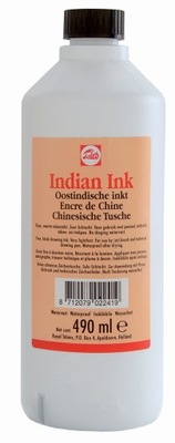 Talens Indian Ink Tusz kreślarski 490ml 700 czarny