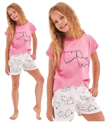 piżama dziecięca TARO HANIA 2201 w2 bawełna - 122