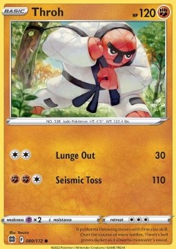 Pokemon TCG Fighting - Throh (BRS 080)