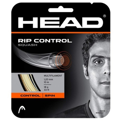 Naciąg do squasha Head RIP Control set. 10 m. white 1,20 mm