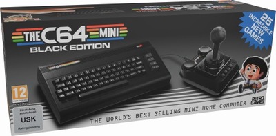COMMODORE 64 The C64 Mini Black Edition konsola retro + 25 gier + joystick