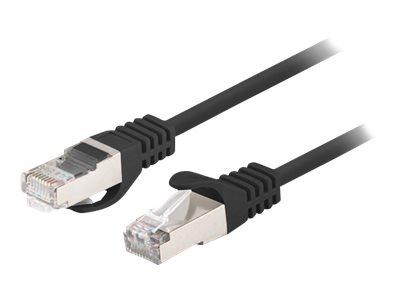 LANBERG Patchcord Cat.6 FTP 0.5m black 10-pack