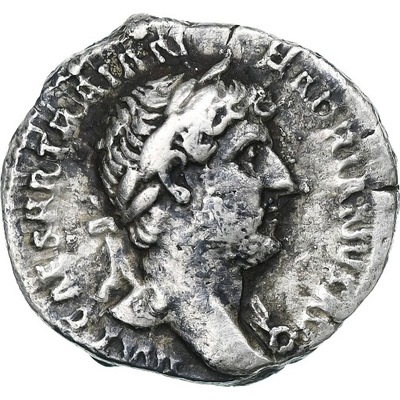Hadrian, Denarius, 121-123, Rome, Srebro, EF(40-45