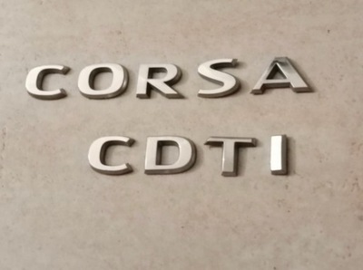 EMBLEMA OPEL CORSA E CDTI PARTE TRASERA TAPA DE MALETERO  