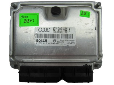 AUDI A6 2.5 TDI COMPUTADOR UNIDAD DE CONTROL 0281010445  