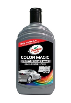 TURTLE WAX WOSK KOLORYZUJACY SIDABRO SPALVOS 500ML COLOR MAGIC PRESTIGE SILVER WAX 