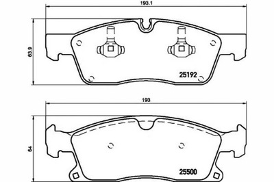 TEXTAR ZAPATAS DE FRENADO MERCEDES PARTE DELANTERA W166 X166 G  