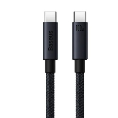 Kabel Baseus USB typ C - USB typ C 2 m czarny 100w