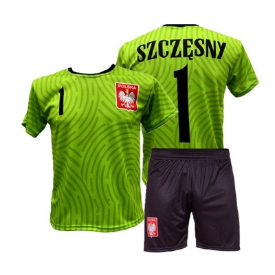 SZCZĘSNY Polska Limonka strój komplet rozm. 122