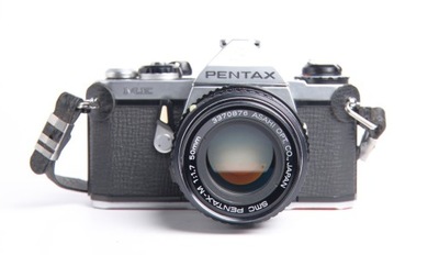 aparat Pentax ME + obiektyw 50 f/1.7