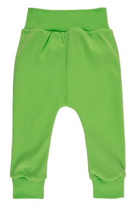 Spodnie dziecięce bawełniane zielone r. 98/104