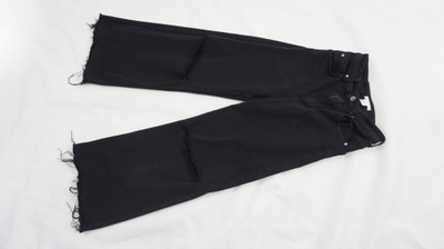 H&M spodnie jeansy kuloty z dziurami r 36