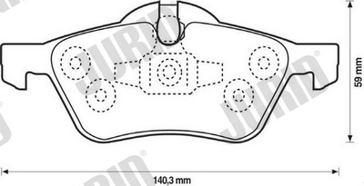 КОЛОДКИ ГАЛЬМІВНІ ПЕРЕД JURID 571992J