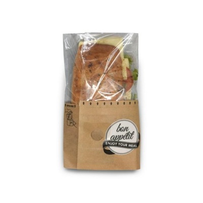Snack Bag M torebka papierowo-foliowa na kanapki