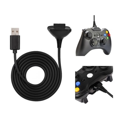 Kabel USB do ładowania ładowarka do pada kontrolera XBOX 360 PLAY CHARGE