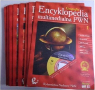 Encyklopedia multimedialna PWN 18 sztuk + płyty CD