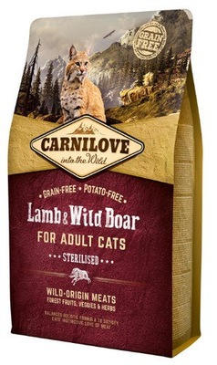 Carnilove Cat Lamb & Wild Boar Sterilised - ja