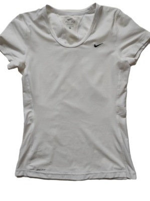 BIAŁA KOSZULKA NIKE DRI-FIT R.S/M