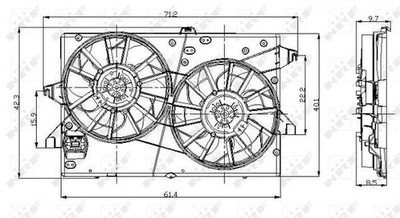 VENTILIATORIUS AUŠINTUVO FORD MONDEO 00- 07 AC 