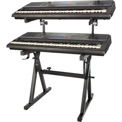 Statyw pod keyboard pianino podwójny regulowany