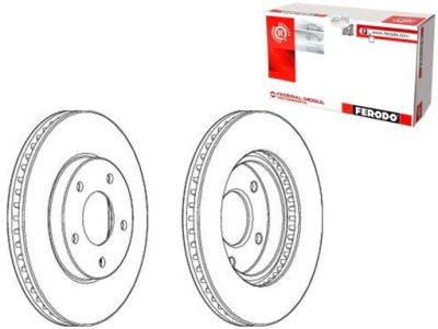 Ferodo тормозные диски тормозные 2szt mitsubishi galant lan фото №1
