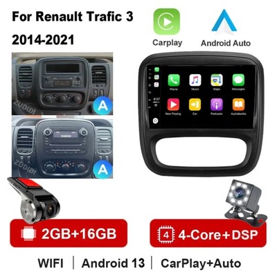 NAWIGATOR GPS PARA RENAULT TRAFIC 3 2014-2021 PARA OPLA VIVARO B 2014-2018  