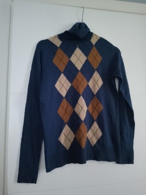 Sweter golf Massimo Dutti S jedwab wełna