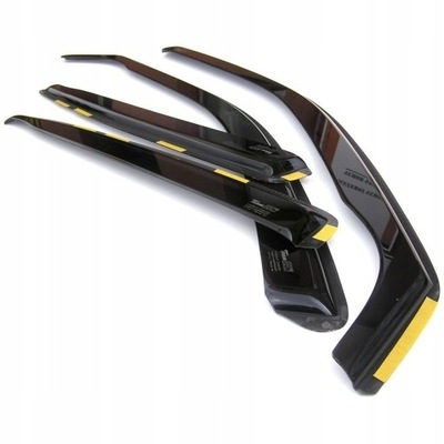 SIDE-WINDOW DEFLECTORS SEAT LEON II 1P 5D FROM 2006 FOR 2012R. SET 4 PIECES  