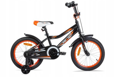 Rower dziecięcy Mexller BMX koła 16" czarno - pomarańczowy