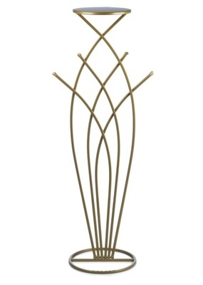 Kwietnik nowoczesny stojak złoty 100 cm Wykonany z metalu, prosty i stylowy