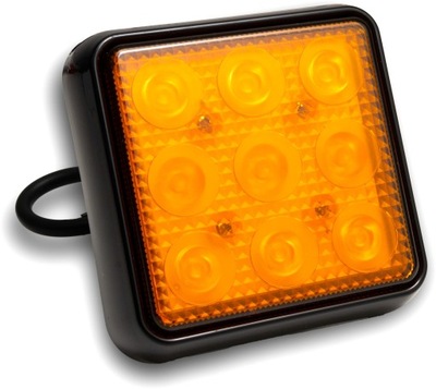 LAMPA LED OSTRZEGAWCZA SYGNALIZACYJNA 12V 24V POMARAŃĆZOWA ŚWIATŁO STAŁE