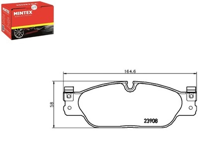 MINTEX КОЛОДКИ ТОРМОЗНЫЕ C2C23786 XR830139 CSC23786