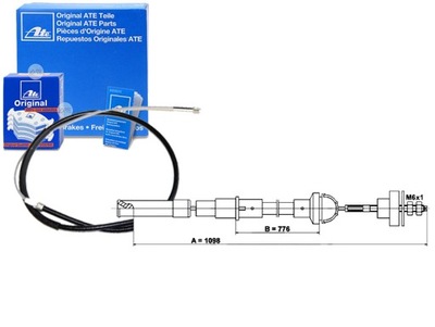 CABLE CONJUNTO DE EMBRAGUE VW GOLF II JETTA II 1.0/1.3 08.83-1  