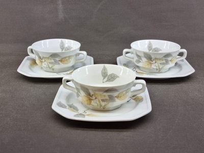 226. Villeroy Boch Gallo - 3 Bulionówki