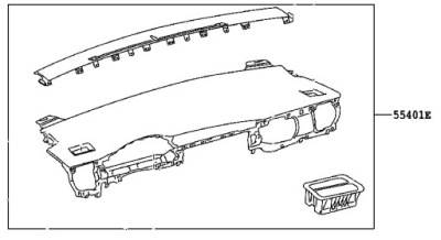 Приборная панель приборная консоль приборная панель toyota auris фото №1